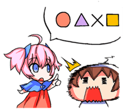 Happy-go-lucky characters sticker #68001