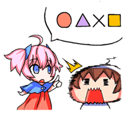 Happy-go-lucky characters sticker #68001