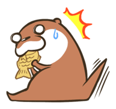 Kotsumetti of Small-clawed otter sticker #68505