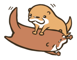 Kotsumetti of Small-clawed otter sticker #68515