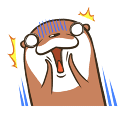 Kotsumetti of Small-clawed otter sticker #68523