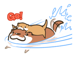 Kotsumetti of Small-clawed otter sticker #68526