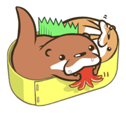 Kotsumetti of Small-clawed otter sticker #68530