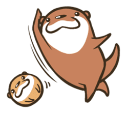 Kotsumetti of Small-clawed otter sticker #68531