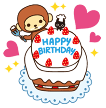 Lazy Monchey (JPN) sticker #68896