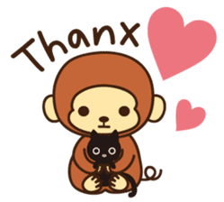 Lazy Monchey (JPN) sticker #68900