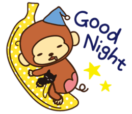 Lazy Monchey (JPN) sticker #68901