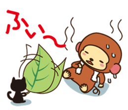 Lazy Monchey (JPN) sticker #68902