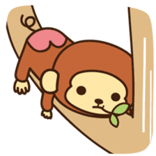 Lazy Monchey (JPN) sticker #68905