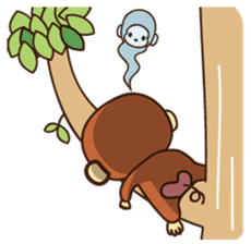 Lazy Monchey (JPN) sticker #68907