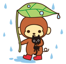 Lazy Monchey (JPN) sticker #68908