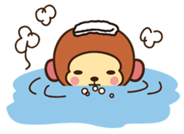 Lazy Monchey (JPN) sticker #68909