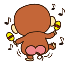 Lazy Monchey (JPN) sticker #68910