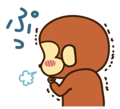 Lazy Monchey (JPN) sticker #68911