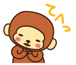 Lazy Monchey (JPN) sticker #68912