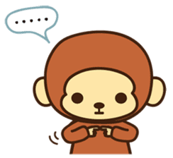 Lazy Monchey (JPN) sticker #68917