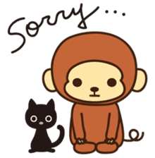 Lazy Monchey (JPN) sticker #68928