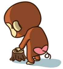 Lazy Monchey (JPN) sticker #68929