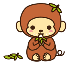 Lazy Monchey (JPN) sticker #68933