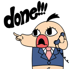 Workaholic Peter sticker #69135