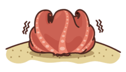 flapjack octopus & spotted garden eel sticker #70503