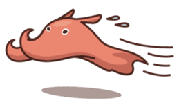 flapjack octopus & spotted garden eel sticker #70505