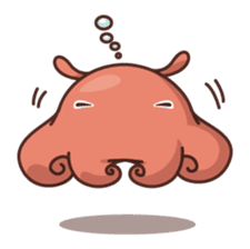 flapjack octopus & spotted garden eel sticker #70512