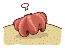 flapjack octopus & spotted garden eel sticker #70516