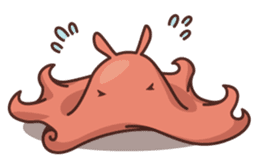 flapjack octopus & spotted garden eel sticker #70522