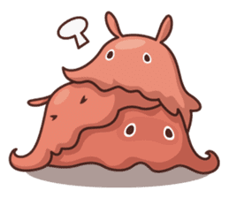 flapjack octopus & spotted garden eel sticker #70523