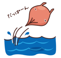 flapjack octopus & spotted garden eel sticker #70527