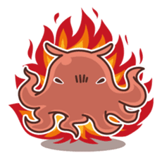 flapjack octopus & spotted garden eel sticker #70532