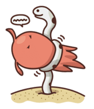 flapjack octopus & spotted garden eel sticker #70533