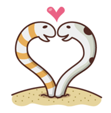 flapjack octopus & spotted garden eel sticker #70536