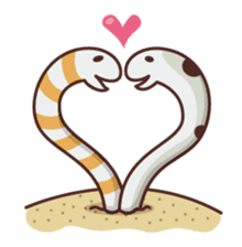 flapjack octopus & spotted garden eel sticker #70536