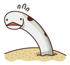 flapjack octopus & spotted garden eel sticker #70537