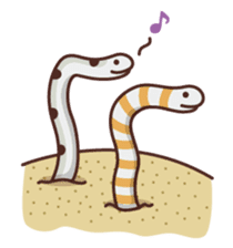 flapjack octopus & spotted garden eel sticker #70539