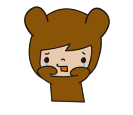 KUMAGURU in forest sticker #70705