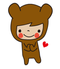 KUMAGURU in forest sticker #70708