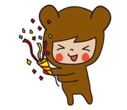 KUMAGURU in forest sticker #70712