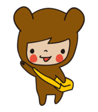 KUMAGURU in forest sticker #70718