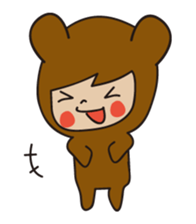 KUMAGURU in forest sticker #70720