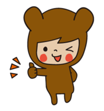 KUMAGURU in forest sticker #70725