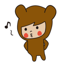 KUMAGURU in forest sticker #70727