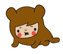 KUMAGURU in forest sticker #70734