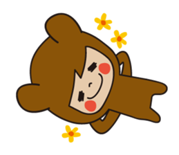 KUMAGURU in forest sticker #70735