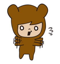 KUMAGURU in forest sticker #70738