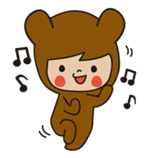 KUMAGURU in forest sticker #70739