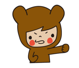 KUMAGURU in forest sticker #70740