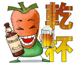 MIX-VEGETABLES - carrot sticker #71146